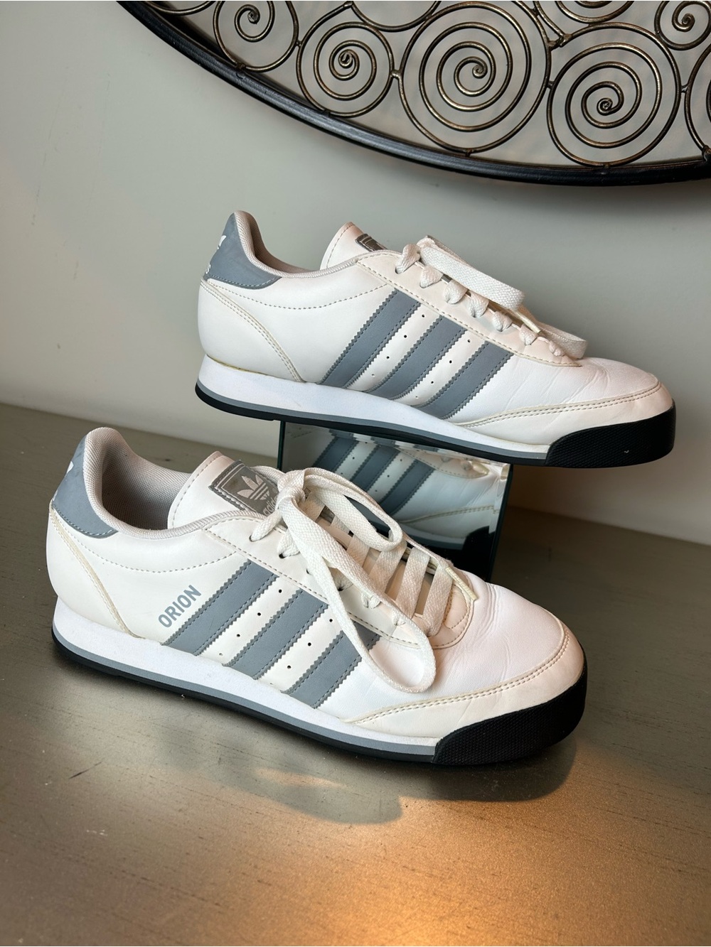 adidas Orion Men's White and Gray Casual Sneakers